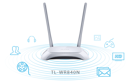 Wireless Router TL WR840n Tp Link Wi Fi 2.4 Ghz N 300mbps