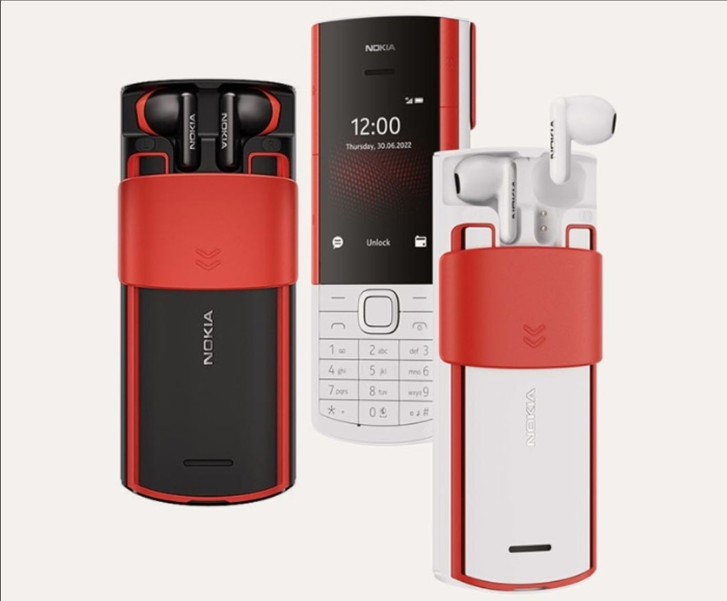 Nokia 5710 Xpress Audio Feature Phone with Built-in Wireless Earbuds, 4G MP3 player, FM radio, and Music Keys (Dual SIM)