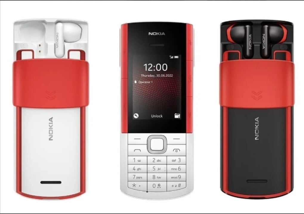 Nokia 5710 Xpress Audio Feature Phone with Built-in Wireless Earbuds, 4G MP3 player, FM radio, and Music Keys (Dual SIM)