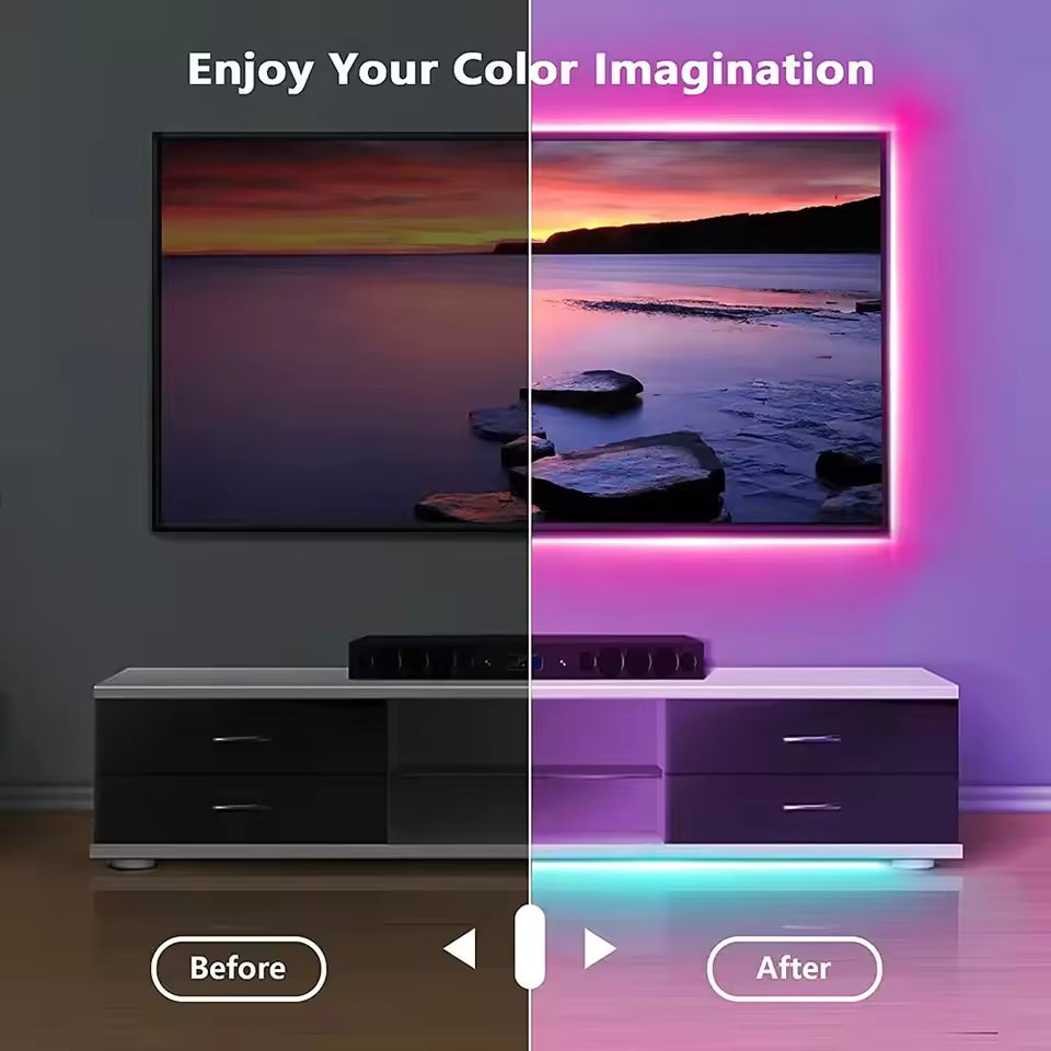 5M Tape Bluetooth USB LED Strip Light 5050 SMD 5V USB RGB Lights Flexible LED Lamp Tape Ribbon RGB Self-adhesive TV Desktop Diode